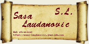 Saša Laudanović vizit kartica